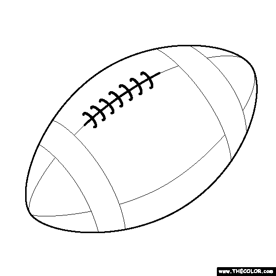 Football Coloring Page