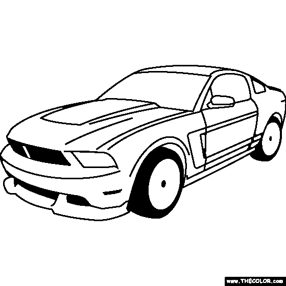 Ford Boss 302 Mustang 1969 Coloring Page