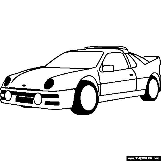 Ford RS200 Coloring Page