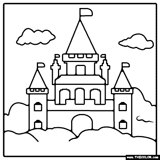 Fort Castle Coloring Page