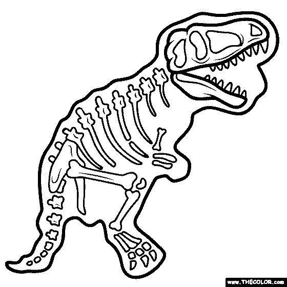 Fossil Coloring Page
