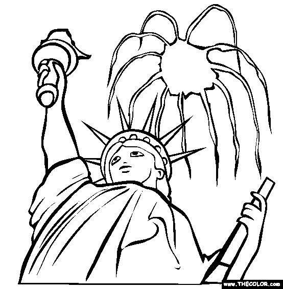 Fourth of July Coloring Page