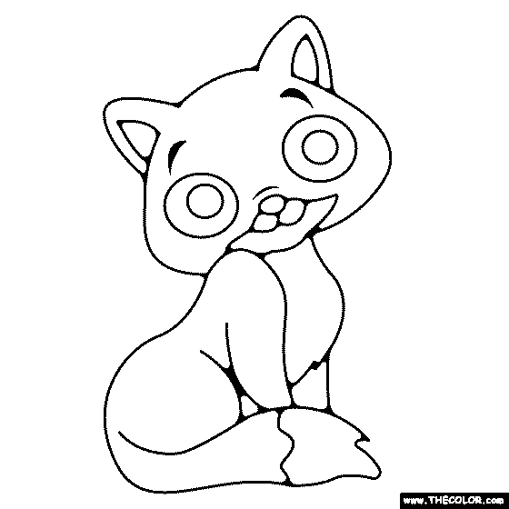 Fox Coloring Page