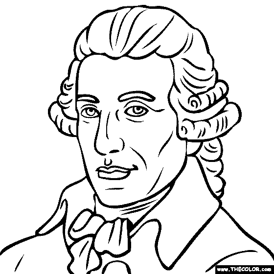 Franz Joseph Haydn Coloring Page