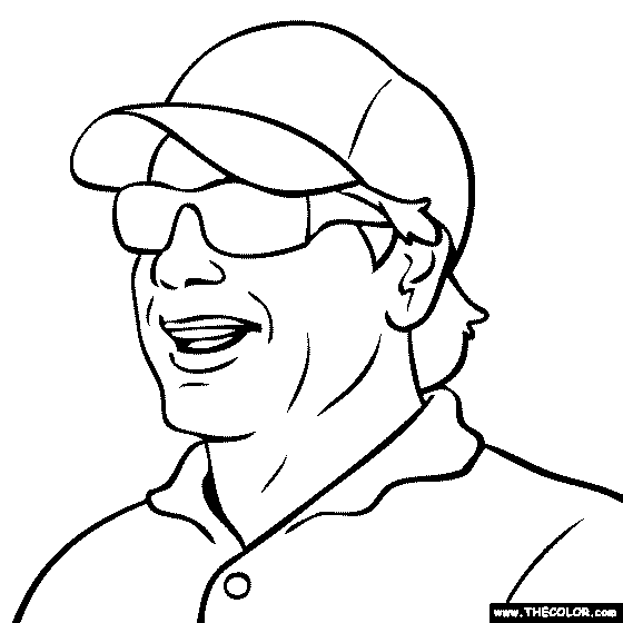 Fred Couples Coloring Page