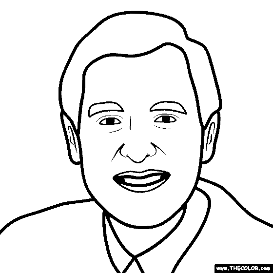 Fred Rogers Coloring Page