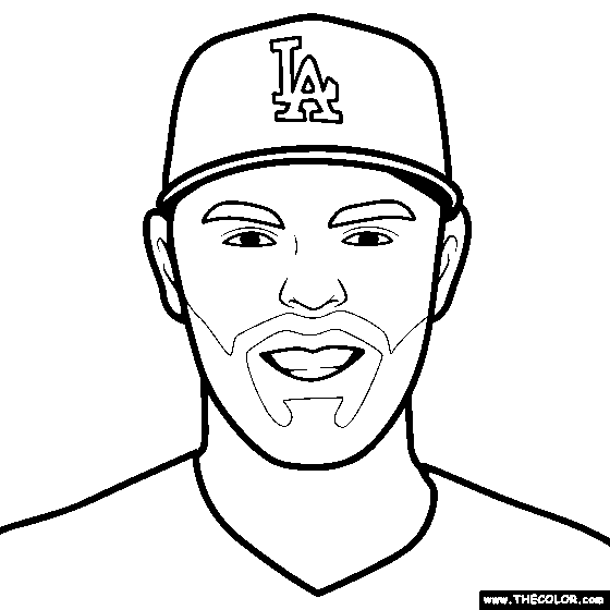 Freddie Freeman Coloring Page