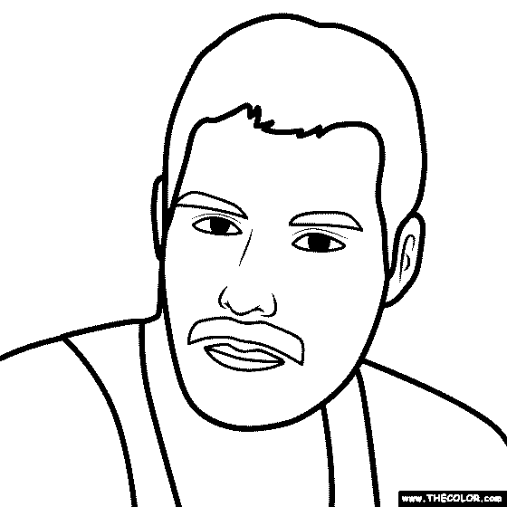 Freddie Mercury Coloring Page