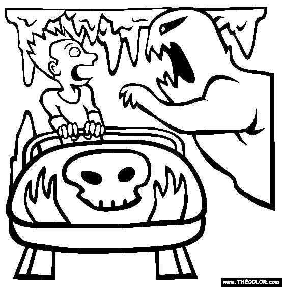 Fright Ride Coloring Page