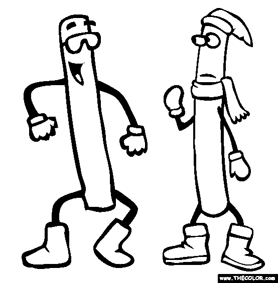 Frikandel Coloring Page