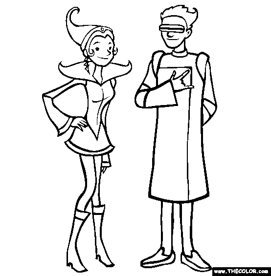 Future Fashion Coloring Page