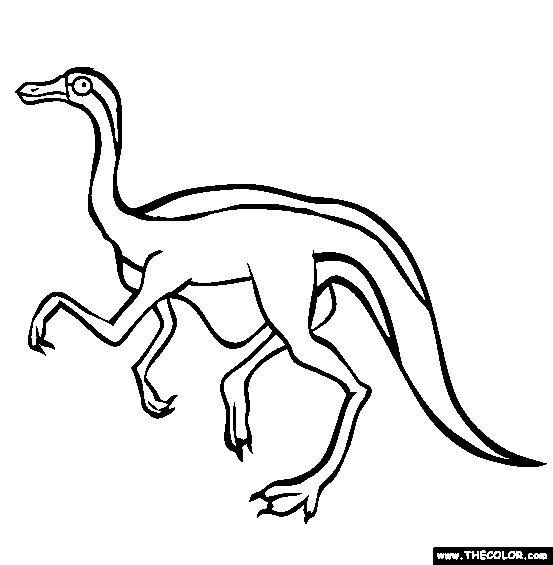Gallimimus Coloring Page