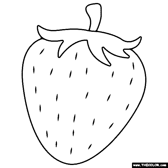 Garden Strawberry Coloring Page