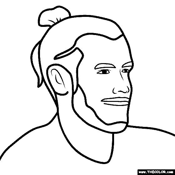 Gareth Bale Coloring Page