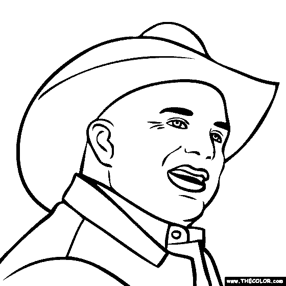 Garth Brooks Coloring Page