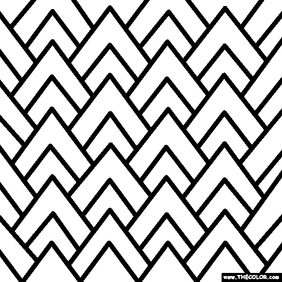 Geometric Design Coloring Page