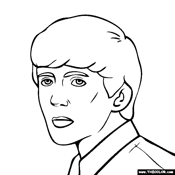 George Harrison Coloring Page