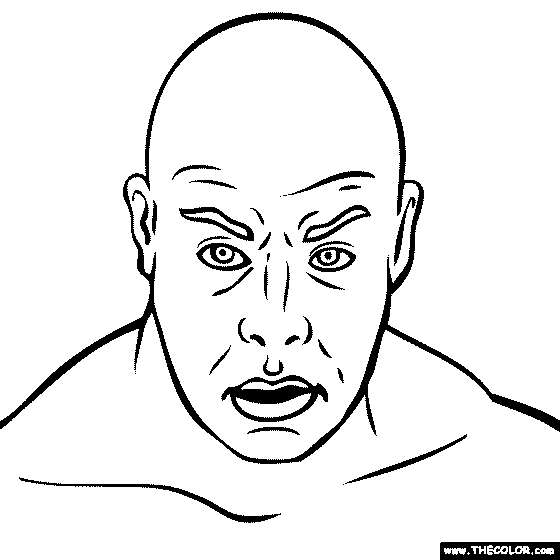 George The Animal Steele Coloring Page