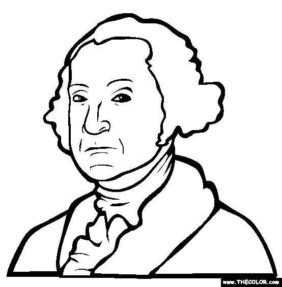 coloring pages of george bush