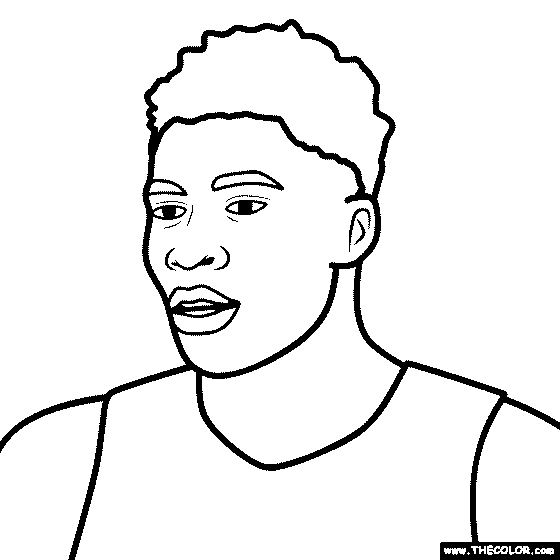 Giannis Antetokounmpo Coloring Page