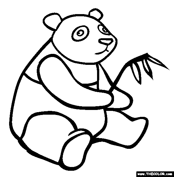 Giant Panda Coloring Page Free Giant Panda Online Coloring