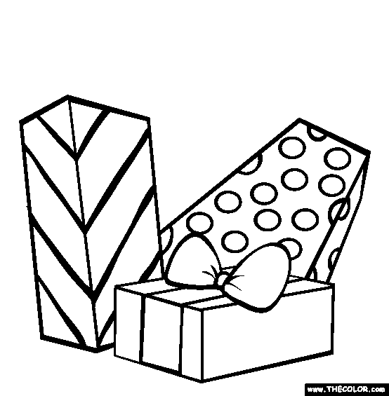 Gifts Coloring Page