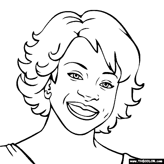 Gladys Knight Coloring Page