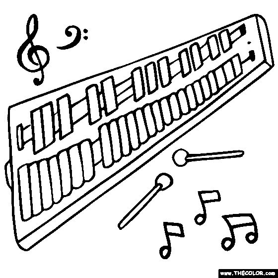 Glockenspiel Coloring Page