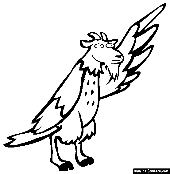 Goat Hawk Coloring Page