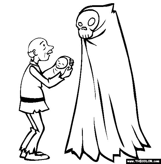 Godfather Death Coloring Page