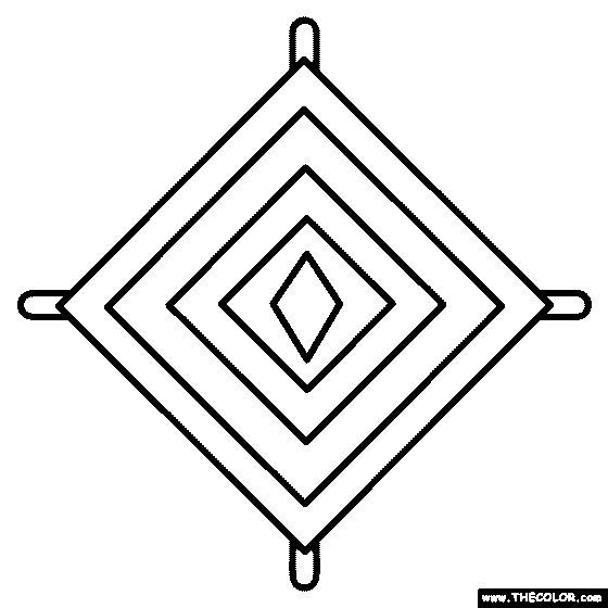 Gods Eye Coloring Page