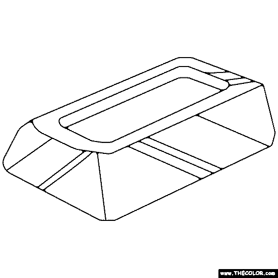 Gold Brick Coloring Page