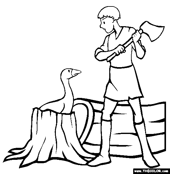 Golden Goose Coloring Page