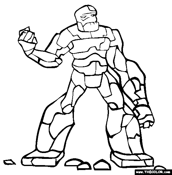 Golem Coloring Page