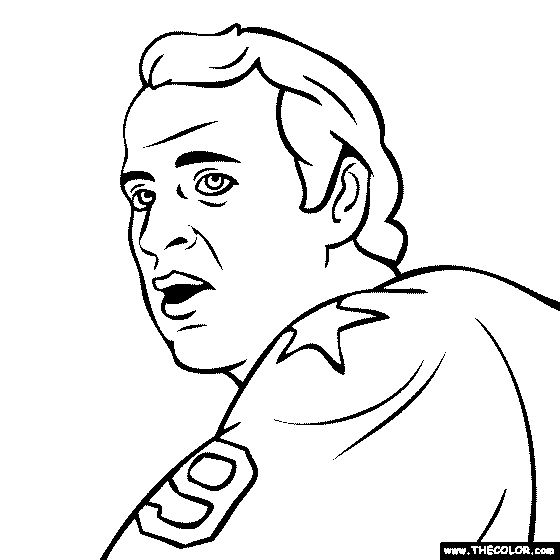 Gordie Howe Coloring Page