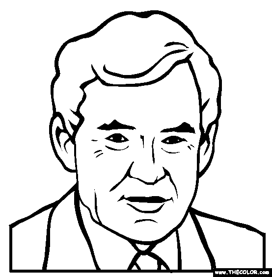 Gordon Brown Online Coloring Page