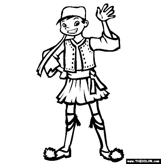 Greece Coloring Page
