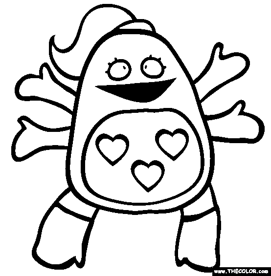 Gretchen the Monster Online Coloring Page