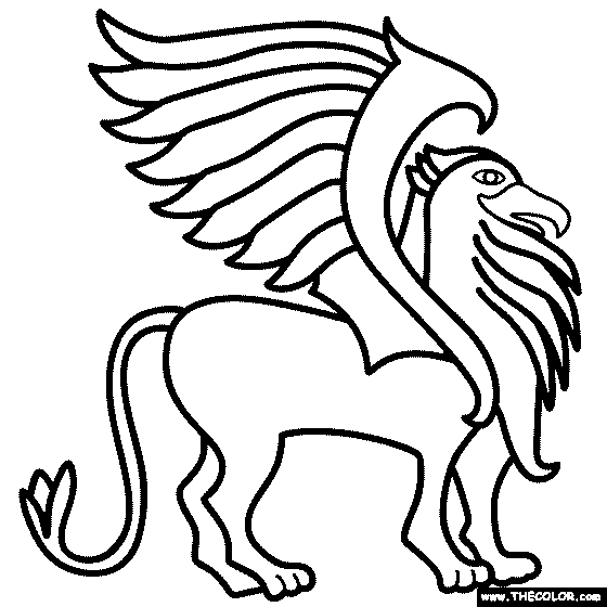 Griffin Coloring Page