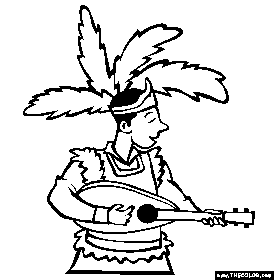 Guadalupe Day Parade Coloring Page