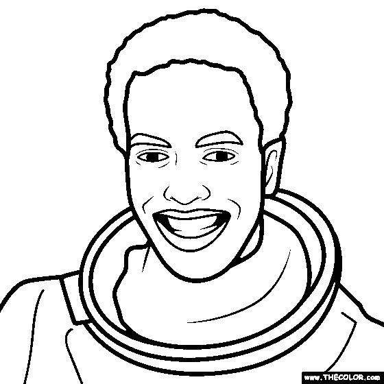 Guion Bluford Coloring Page