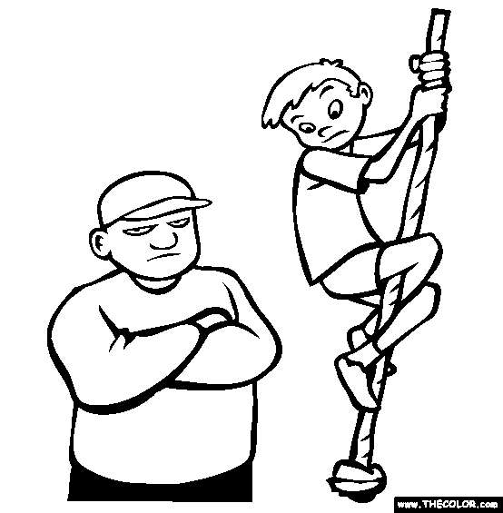 Gym Class Coloring Page