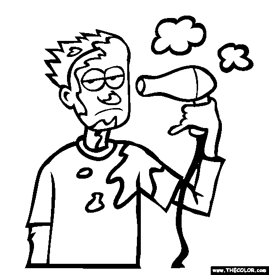 Hair Dryer Powder Coloring Page