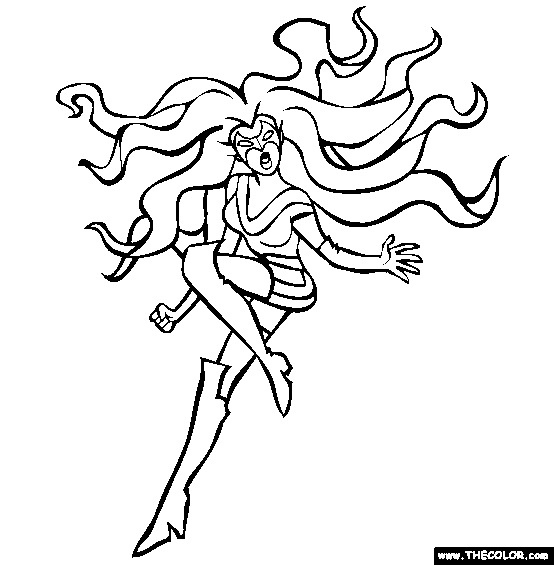 Hairess Coloring Page