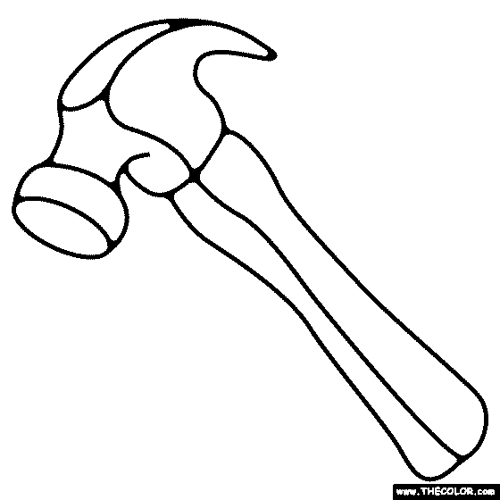 Hammer Coloring Page