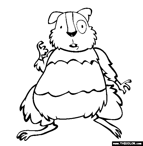 Hamster Coloring Page