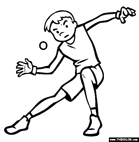 Handball Coloring Page