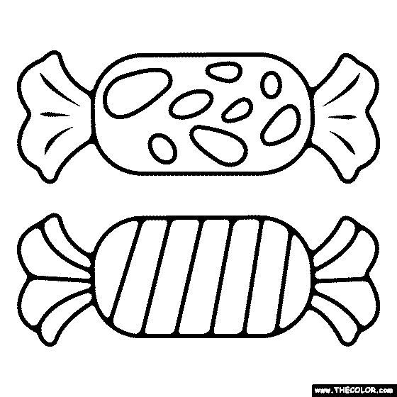 Hard Candies Coloring Page