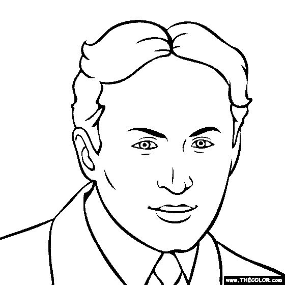 Harry Houdini Coloring Page