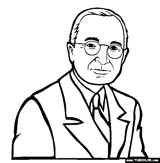 Harry S Truman Coloring Page